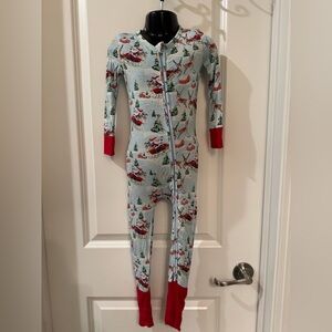 Posh Peanut ‘Pere Noel’ Convertible One Piece Pajama